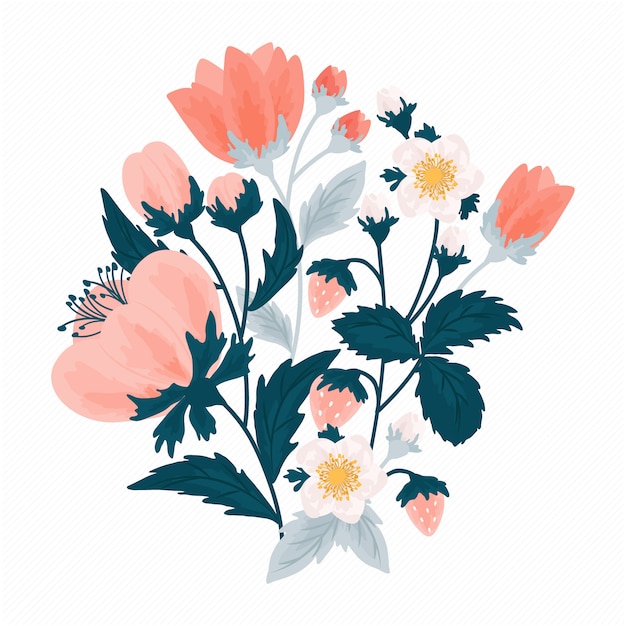 Colorful Floral Illustration