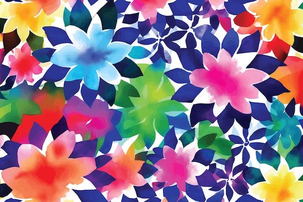 A colorful floral pattern with the word flower on it.