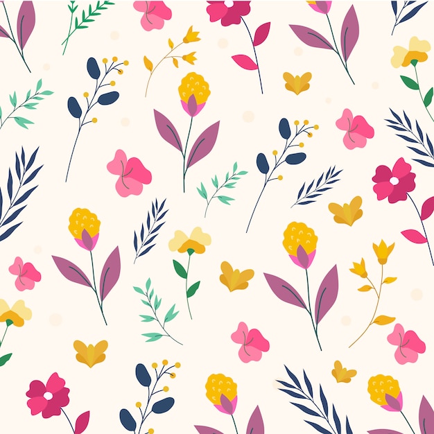 Vector colorful floral pattern