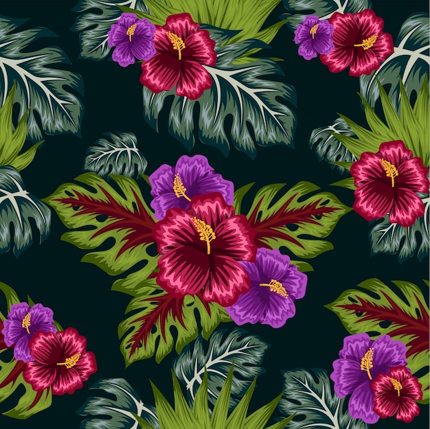 COLORFUL floral seamless pattern