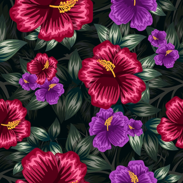 COLORFUL floral seamless pattern