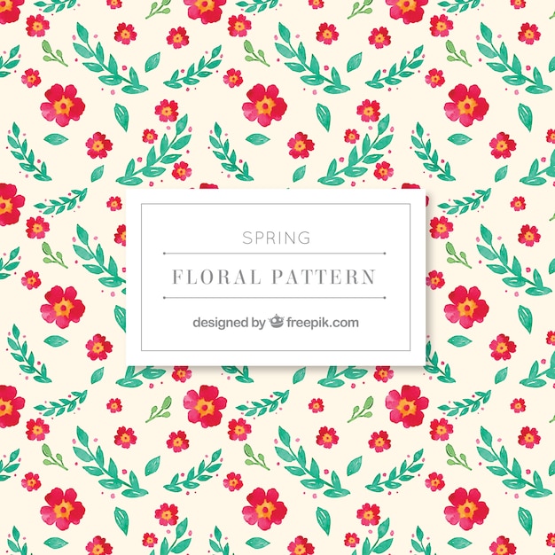 Colorful floral spring pattern