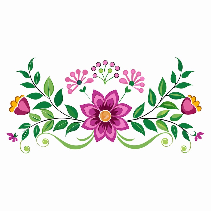 वेक्टर colorful floral vector illustration