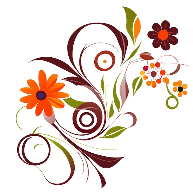 colorful flower background hi res vector illustration