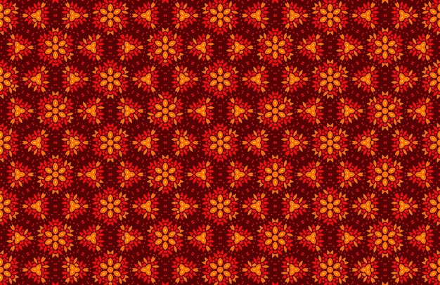 Colorful flowers fabric pattern