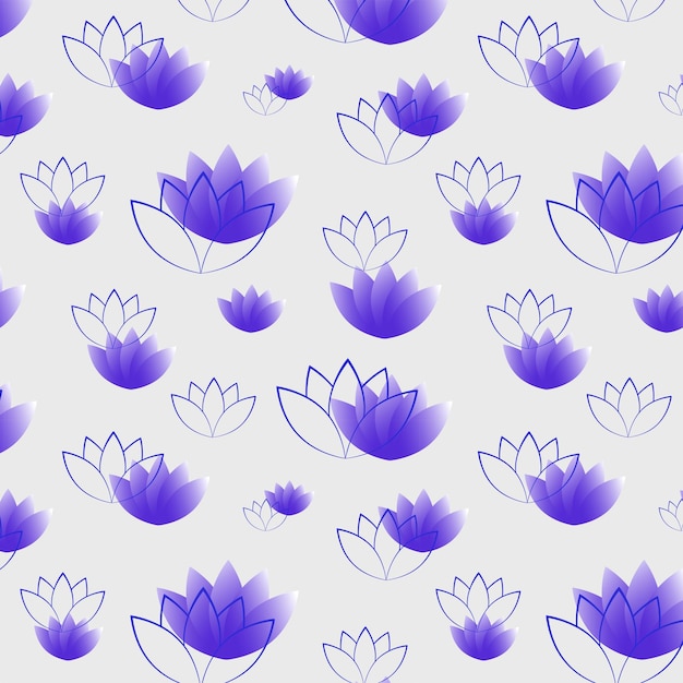 Vector colorful flowers seamless background