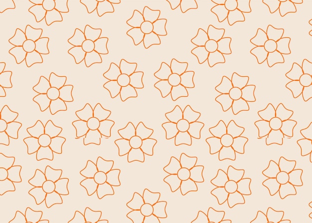 Colorful flowers seamless pattern