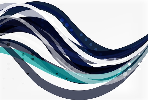 Colorful flowing wave abstract background Vector template background for workflow layout diagram number options or web design