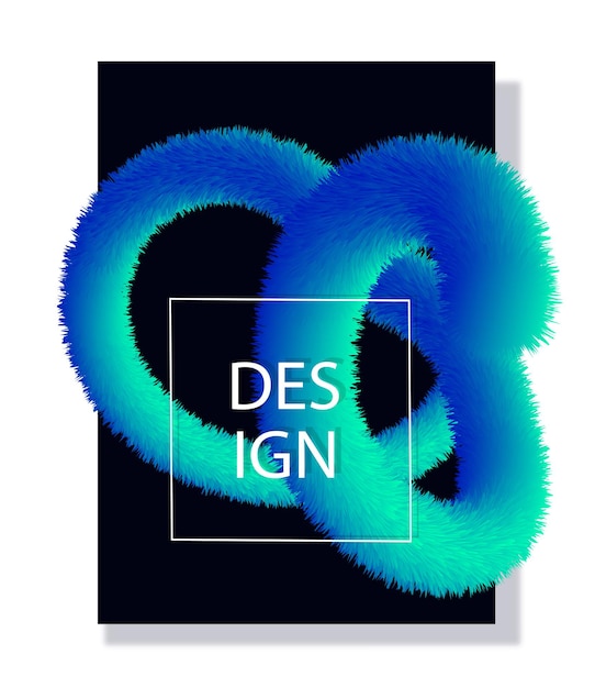 Вектор Цветная пушистая спиральная изометрическая обложка голубой цвет объемной трубы абстрактное творчество и искусство графический элемент для веб-сайта карикатура 3d векторная иллюстрация изолирована на белом фоне