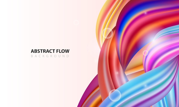 Vector colorful fluid abstract background