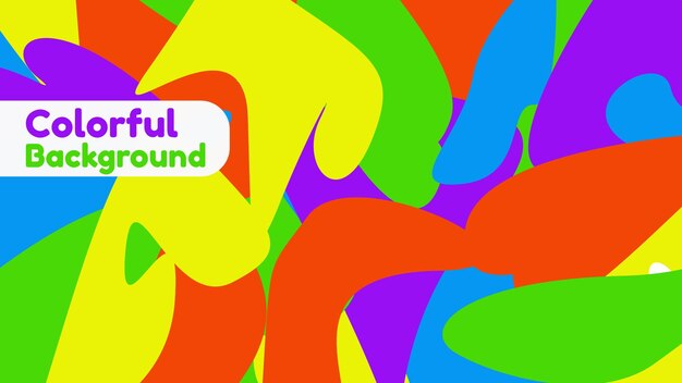 Colorful fluid background vector
