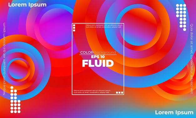 Colorful fluid gradient abstract background dekstop walpaper