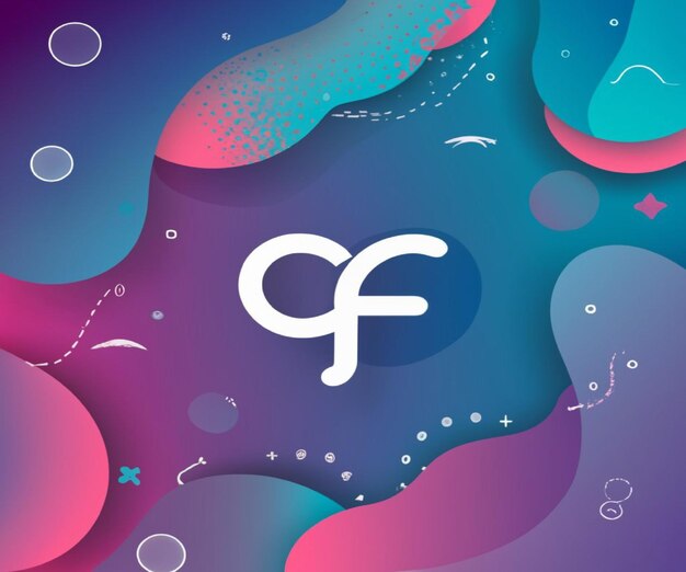 Colorful fluid gradient liquid shapes background