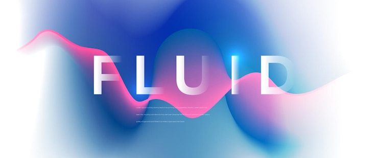 Vector colorful fluid vector background