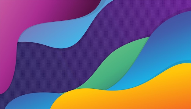 Colorful fluid wave abstract background