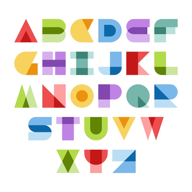 Colorful font