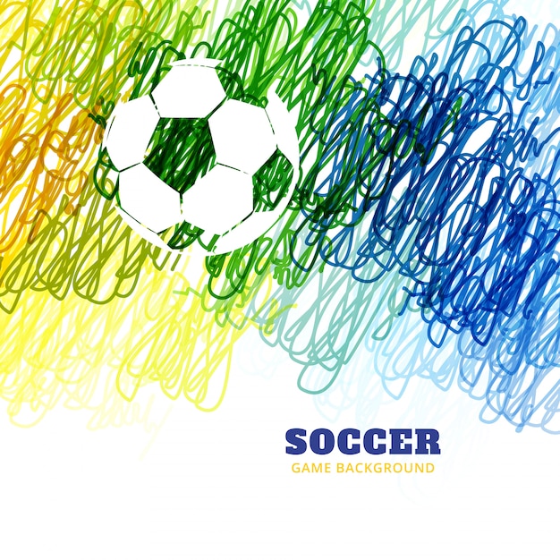 Vector colorful football design