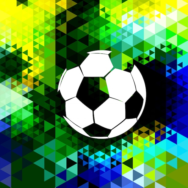 カラフルなサッカーデザイン