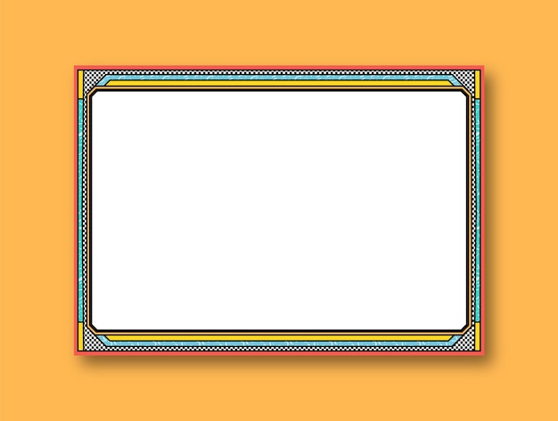 Vector a colorful frame with a border that says'i love you'on it