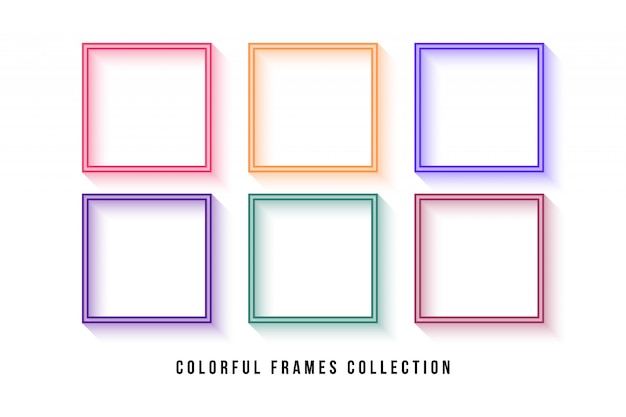 Colorful frames collection