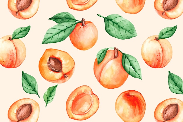 Vector colorful fruits pattern