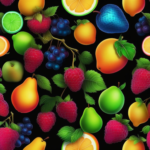 다채로운 과일의 무 모양 다채로운 열매의 무모양 다른 열매의 모양
