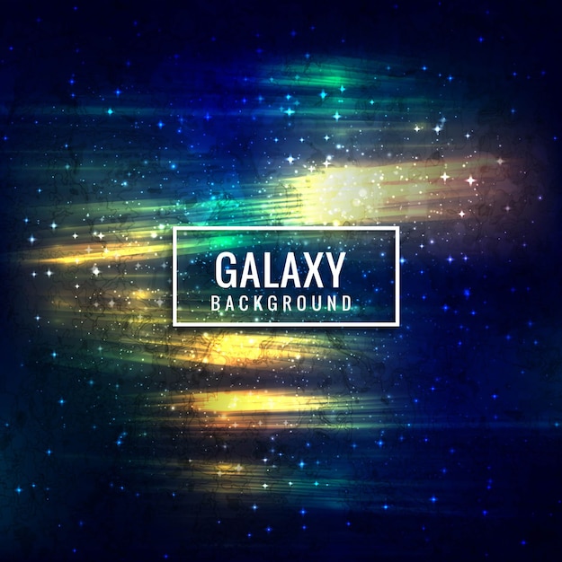 Vector colorful galaxy background