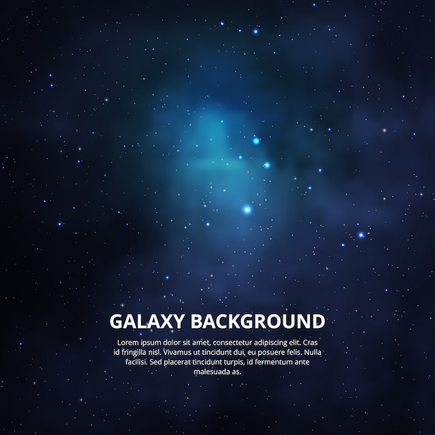 Colorful galaxy background. 