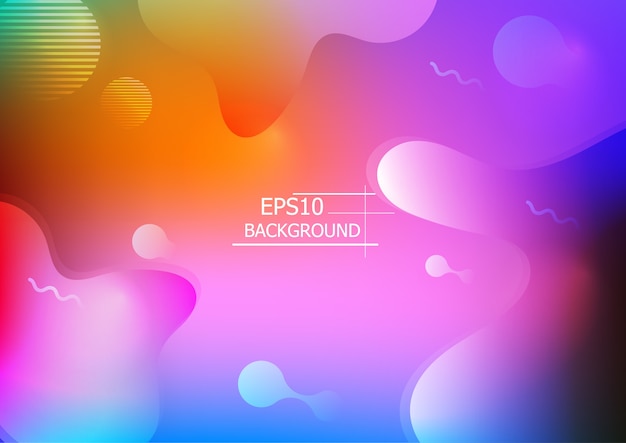 Colorful geometric background. fluid shapes composition. eps10 vector 1