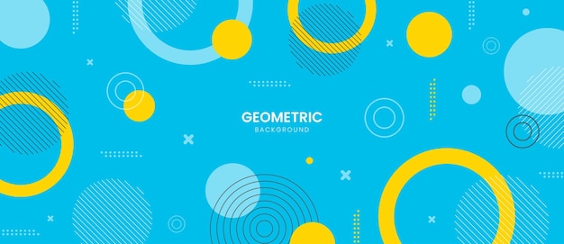 Colorful geometric background Modern abstract background with geometric shapes and lines