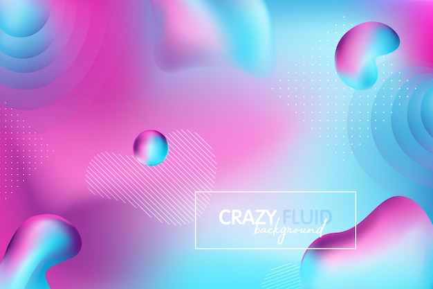 Colorful geometric background with bright fluid shapes for minimal dynamic cover design