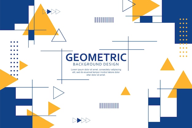 Sfondo geometrico colorato con design a forme piatte