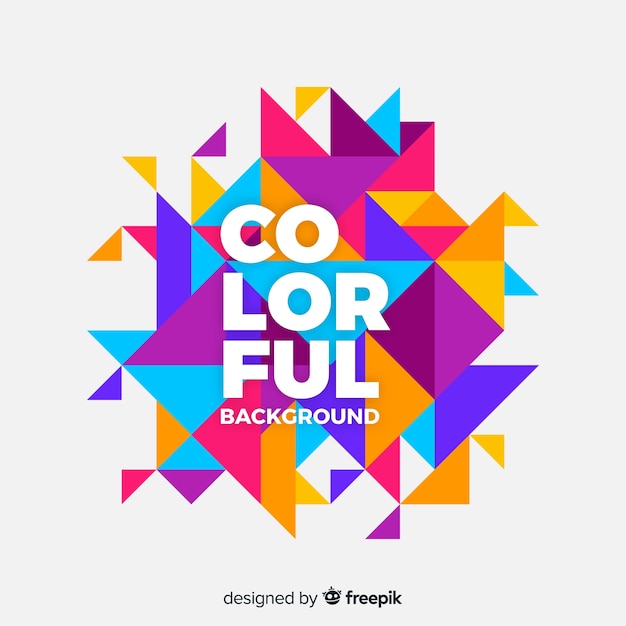 Colorful geometric background