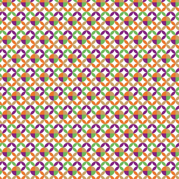 Colorful Geometric Circles Pattern Design