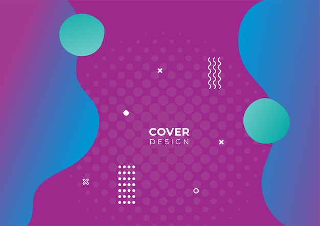 Colorful geometric cover design