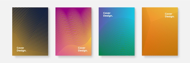 Design geometrico colorato della copertina