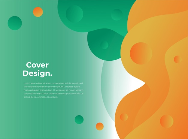 Colorful geometric cover design