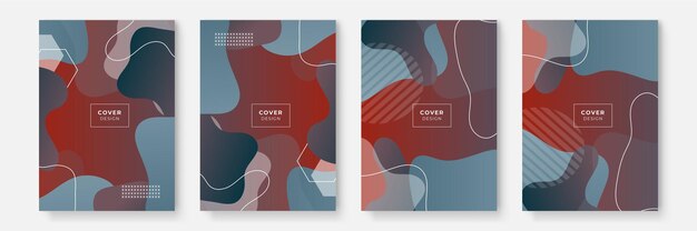 Vector colorful geometric cover design