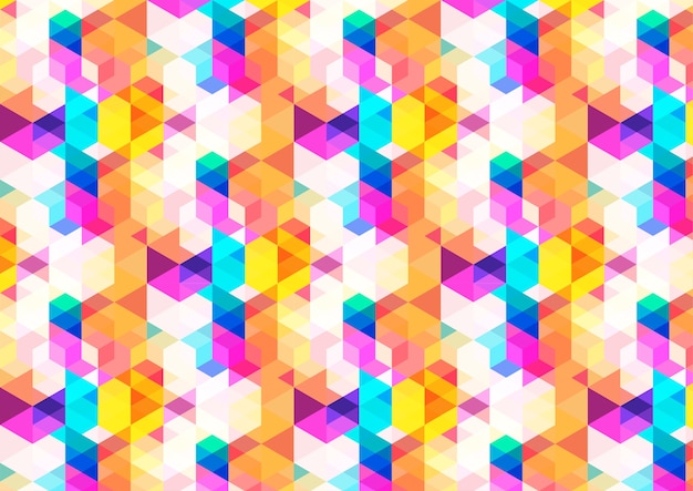 Vector colorful geometric jewelry pattern background