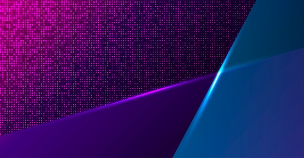 Colorful geometric neon background