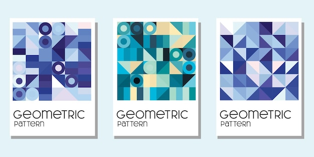 Vector colorful geometric pattern for book cover wall decor and calendar