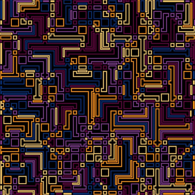Colorful geometric pattern Color seamless geometric composition Template for backgrounds textures and creative design