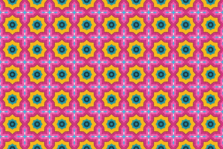 Vector colorful geometric pattern