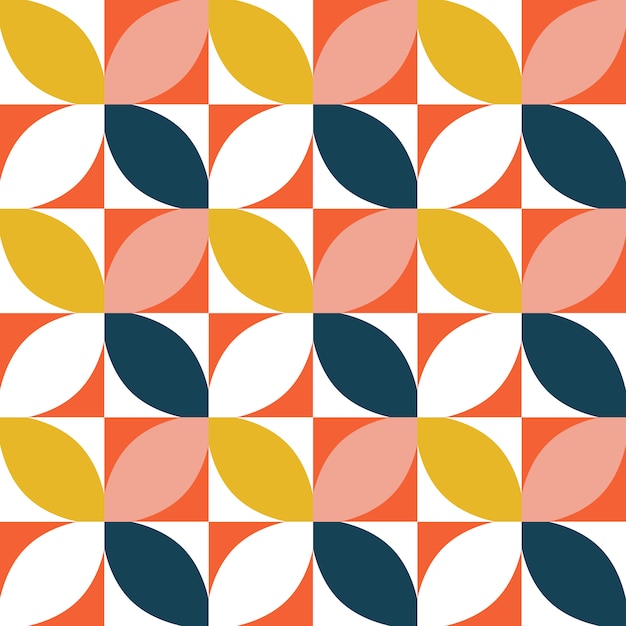 Colorful geometric seamless pattern.