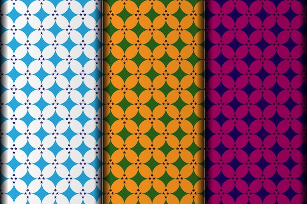 Colorful geometric seamless repetitive vector pattern texture background vector graphic