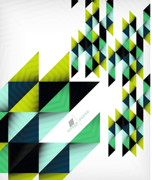 Colorful geometric shape triangle background