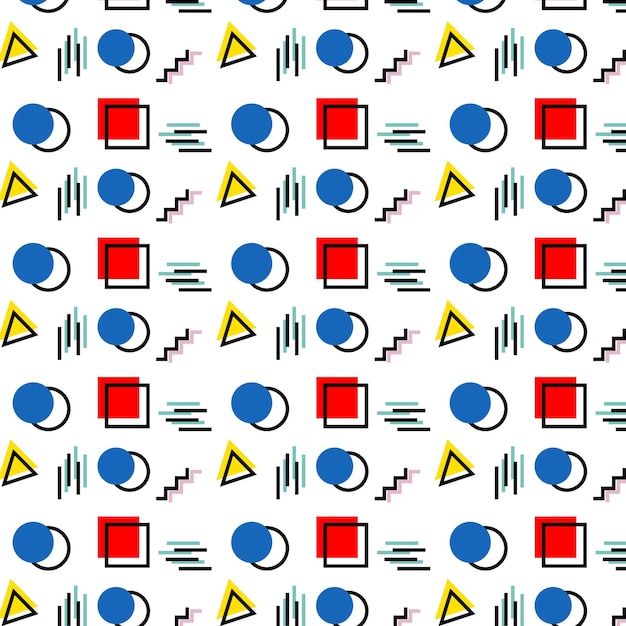 Vettore un modello di forme geometriche colorate