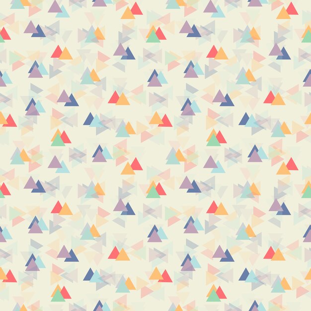 Vector colorful geometric triangle seamless pattern background