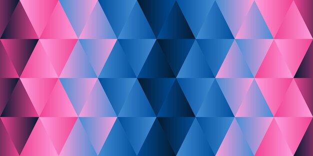 Vector colorful geometric triangle vector pattern