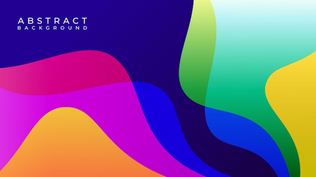 Colorful Geometric Wavy Background